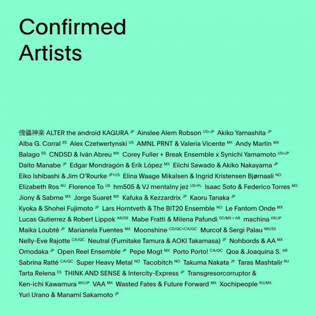 Happy to be part of the selected artist next to Murcof of the hybrid version of the Mutek Mexico, Japan and Spain edition that will take place between 9th and 13rd December.  @murcof_music @mutekes @mutek.jp @mutekmx mutekes MUTEK.MX y (1)